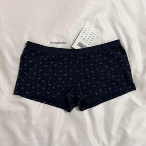 Brandy Melville navy, dark blue bows & hearts boy shorts boxer